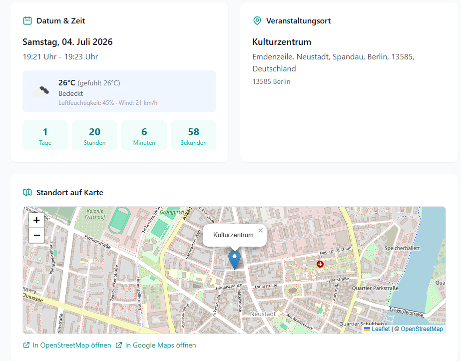 Events Screenshot