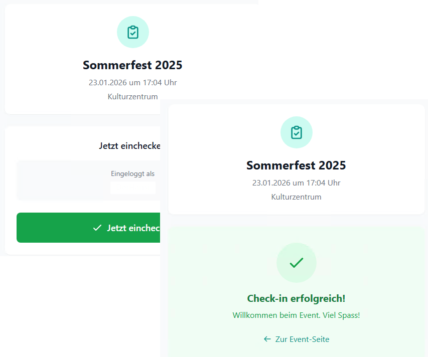 Gäste einchecken per QR-Code