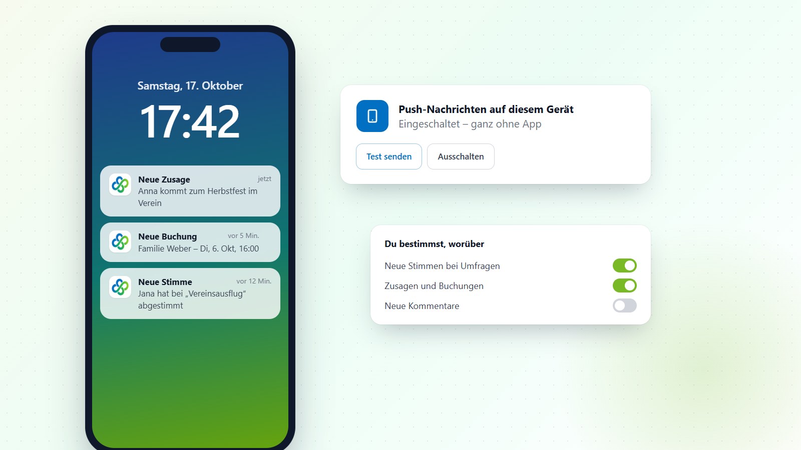 Push-Nachrichten ganz ohne App